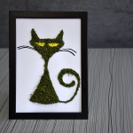 Картина от мъх "Cat"