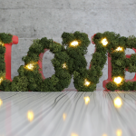Декоративен надпис от мъх "Love" 4