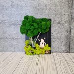 Картина от мъх "Котешка любов"