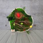 Декорация от мъх "Easter eggs"