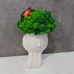 Декорация с мъх "Зелено съзнание"